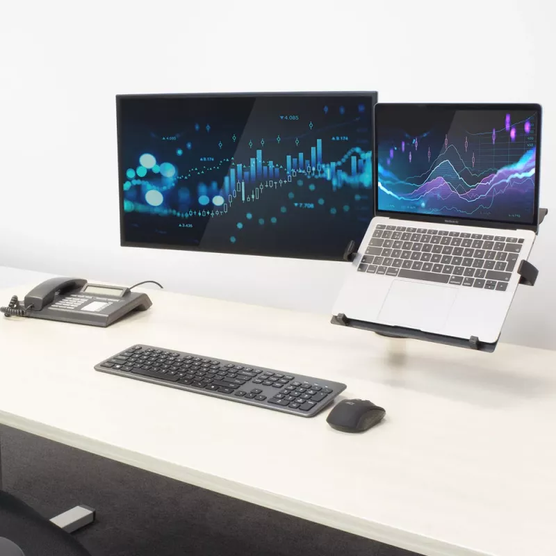 ACT AC8305 stojan na notebook a rameno monitora, 15,6 palca (39,6 cm), čierny