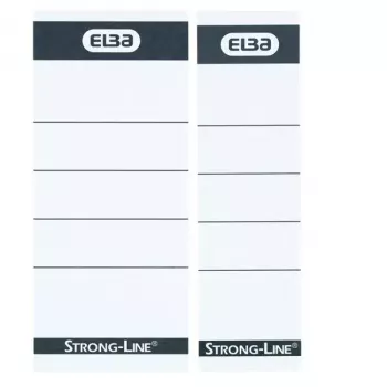 Etiketa Elba 400087754 10 kusov čierna biela obdĺžniková 5x2,5 cm
