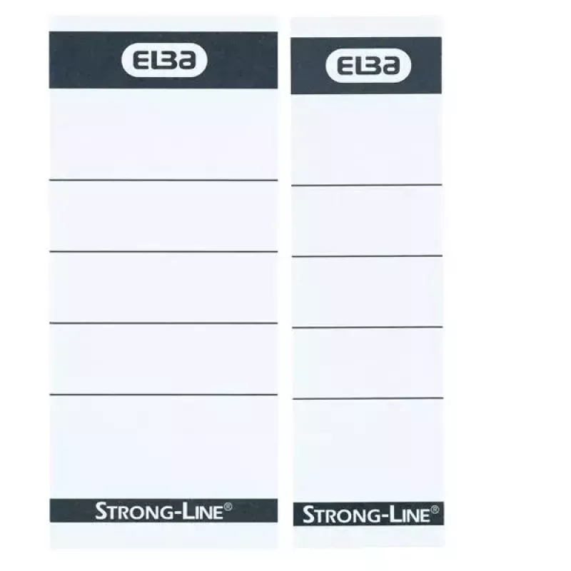 Etiketa Elba 400087754 10 kusov čierna biela obdĺžniková 5x2,5 cm