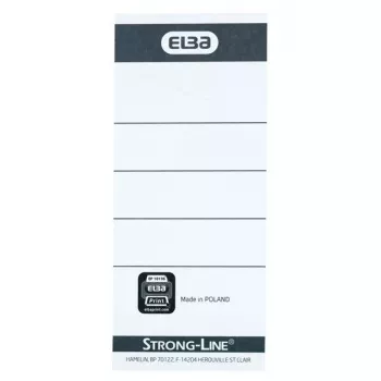 Etiketa Elba 400087754 10 kusov čierna biela obdĺžniková 5x2,5 cm