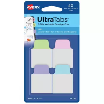 Prázdne oddeľovače Avery Ultra Tabs 74761 modrá zelená ružová fialová