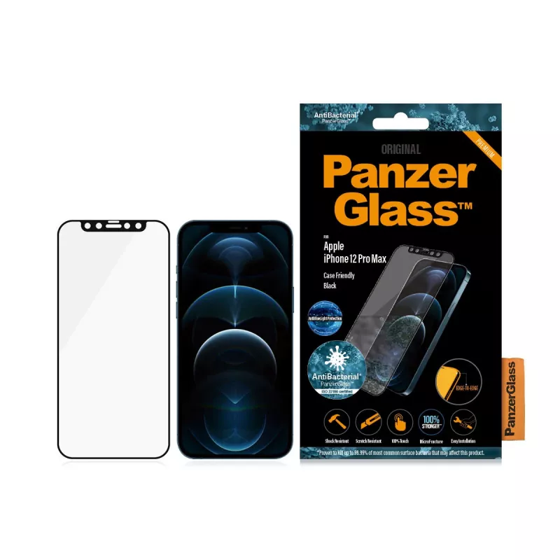 PanzerGlass ® ochrana displeja proti modrému svetlu Apple iPhone 12 Pro Max | bezrámová