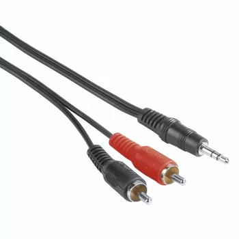 Hama 00205106 audio kábel 2 m 3,5 mm 2 x Cinch čierna, červená