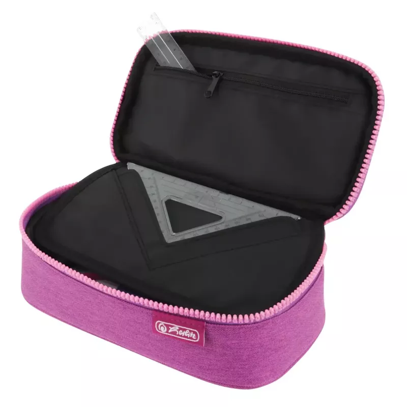 Peračník Herlitz beatBox ABC Soft polyester ružová fialová 225x120x70mm