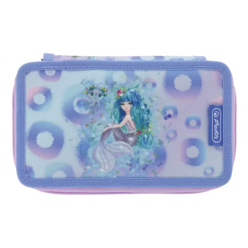 Sada kancelárskych potrieb Herlitz Mystic Mermaid 23-dielna modrá ružová polyester