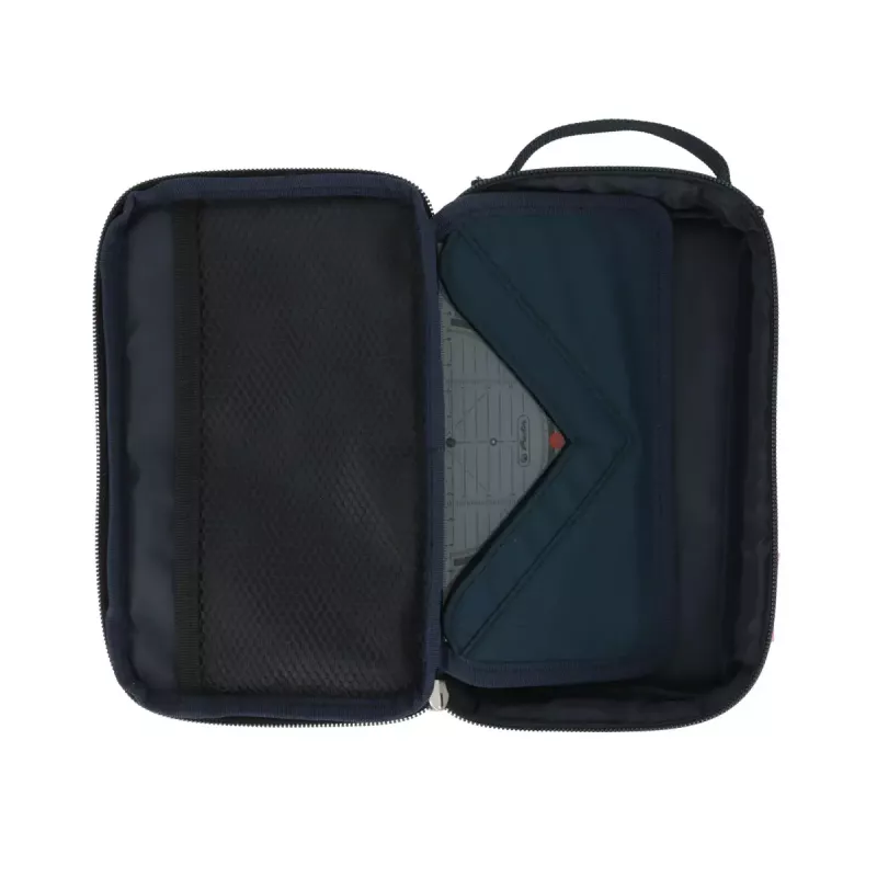 Mäkký peračník Herlitz 2 Go polyester sivá 210x130x60mm