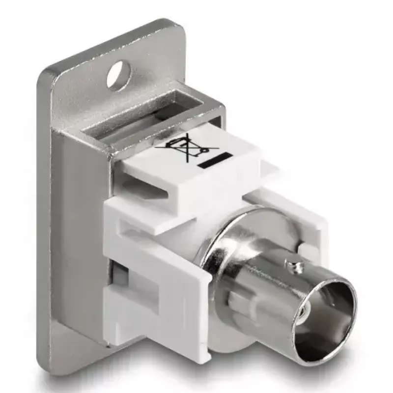 DeLOCK 90880 BNC výstup so zásuvkou strieborná biela 50 Ω