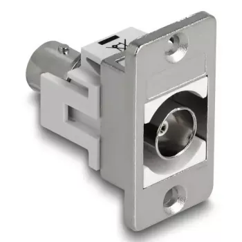 DeLOCK 90880 BNC výstup so zásuvkou strieborná biela 50 Ω
