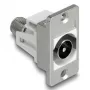DeLOCK 90881 Zásuvka-konektor IEC F strieborná biela 75 Ω