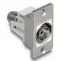 DeLOCK 90882 Zásuvka IEC F strieborná biela 75 Ω