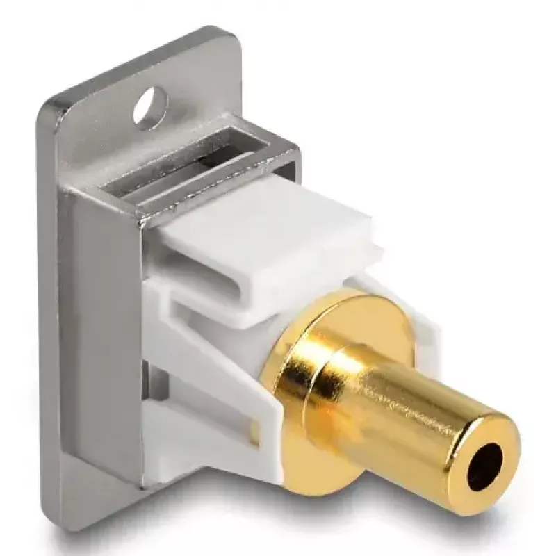 DeLOCK 90883 Zásuvka 3,5 mm strieborná biela konektor samica