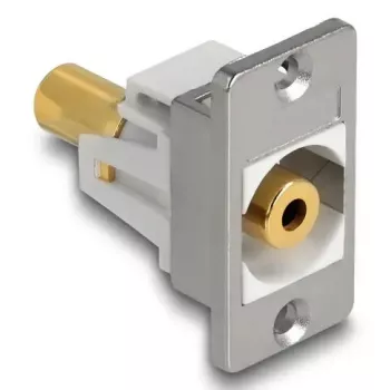 DeLOCK 90883 Zásuvka 3,5 mm strieborná biela konektor samica