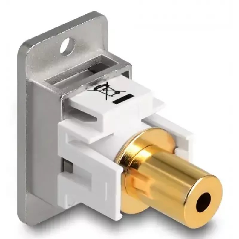 DeLOCK 90884 Zásuvkový modul 3,5 mm strieborný biely konektor samica