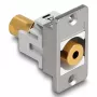 DeLOCK 90884 Zásuvkový modul 3,5 mm strieborný biely konektor samica