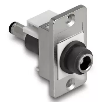 DeLOCK Keystone modul 90885 plochý čierna strieborná biela DC 5,5 x 2,1