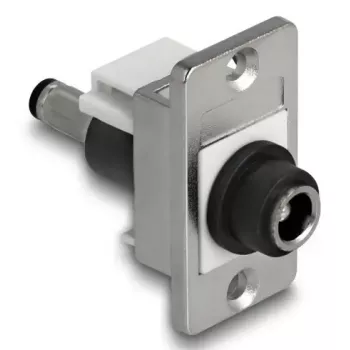 DeLOCK 90887 Keystone modul plochý čierna strieborná biela DC 5,5 x 2,5