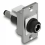 DeLOCK 90887 Keystone modul plochý čierny strieborný biely DC 5,5 x 2,5