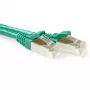 ACT zelený 1,5 m LSZH S/FTP CAT6A patch kábel, bez ochrany proti zlomeniu, s RJ45 konektormi
