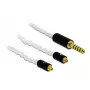 audio kábel DeLOCK 85846 1,2 m 4,4 mm 2x MMCX biely