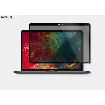 Magnetický filter proti videniu Kapsolo pre Apple MacBook Pro 16 palcov Retina (2019) — tvrdosť 9H, priepustnosť svetla 50 %, ochrana proti videniu 30°, 40,6 cm