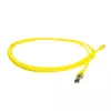 ACT žltý 5 metrov SFTP CAT8 patch kábel bez zaistenej západky s RJ45 konektormi