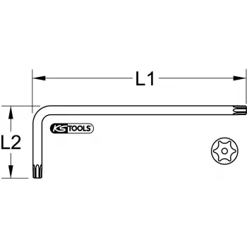 L-Torx kľúč KS Tools 151.2251