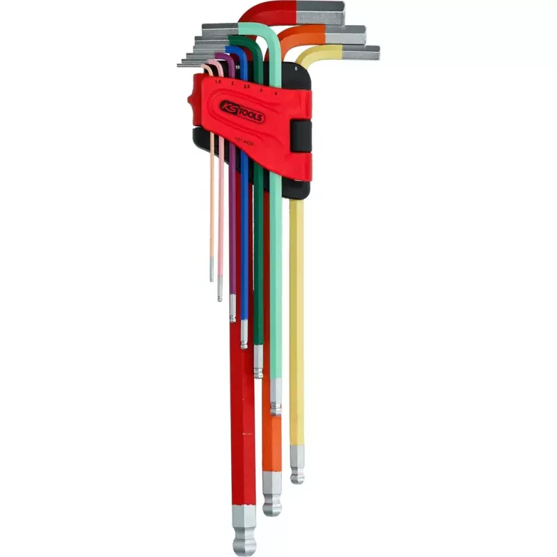 Sada imbusových kľúčov KS Tools 151.4420 9 ks oceľ chrómovaná