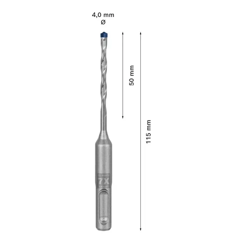 Vrták Bosch SDS plus-7X priemer 4 mm dĺžka 115 mm