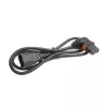 ACT napájací kábel C14 – C13 IEC Lock (zahnutý) čierny 1 m, PC2041