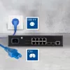 ACT napájací kábel CEE 7/7 konektor samec zahnutý C15 modrý 1,5 m 230V 10A