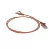 ACT hnedý 2 metre LSZH U/UTP CAT6 Datacenter Slimline patch kábel s ochranou západky a RJ45 konektormi