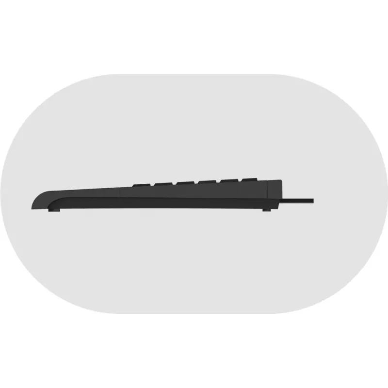 KeySonic ACK-3410 (UK) klávesnica Home USB QWERTY UK English čierna