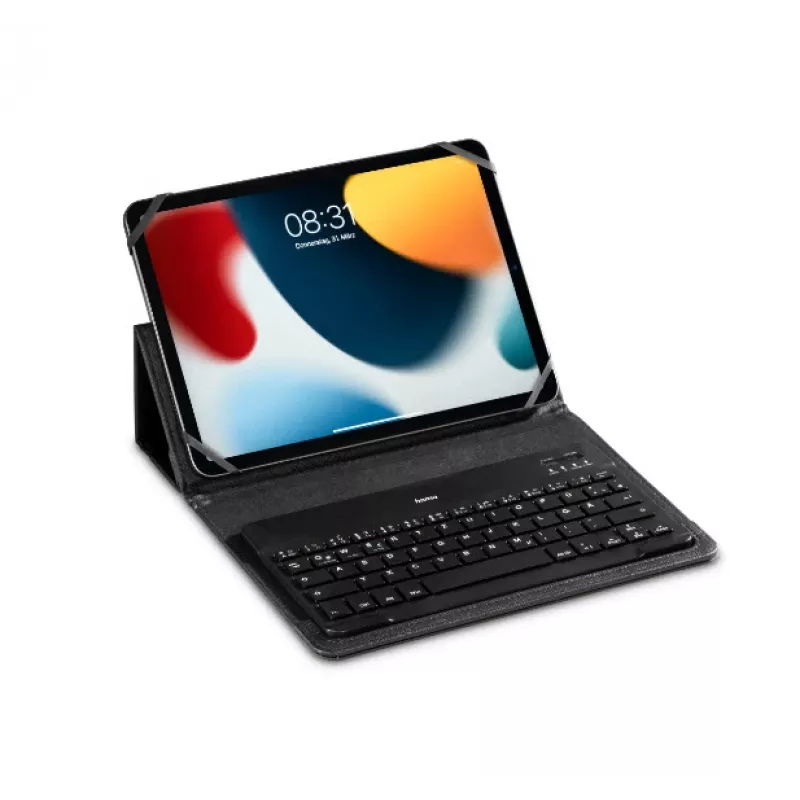 Hama KEY4ALL X3100 Bluetooth klávesnica s puzdrom na tablet, QWERTZ, čierna