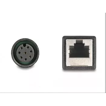 DeLOCK M12 adaptérový kábel A-kódovaný 8-pólová zásuvka na RJ45 zásuvku 50 cm