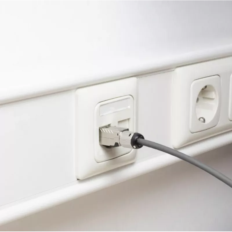 ACT konektor RJ45 CAT6A tienený na montáž v teréne, bez náradia, 4PPoE 100W