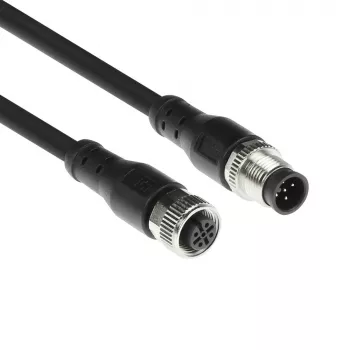 ACT Industrial 3,0 metra senzorový kábel M12A 5-pólový konektor samec na M12A 5-pólový konektor samica, Superflex Xtreme TPE kábel, tienený