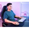 Trust GXT 833W Thado klávesnica herná USB QWERTZ nemecká biela