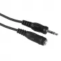 Audio kábel Hama 00205105 5m 3,5mm konektor samec na konektor samica čierny