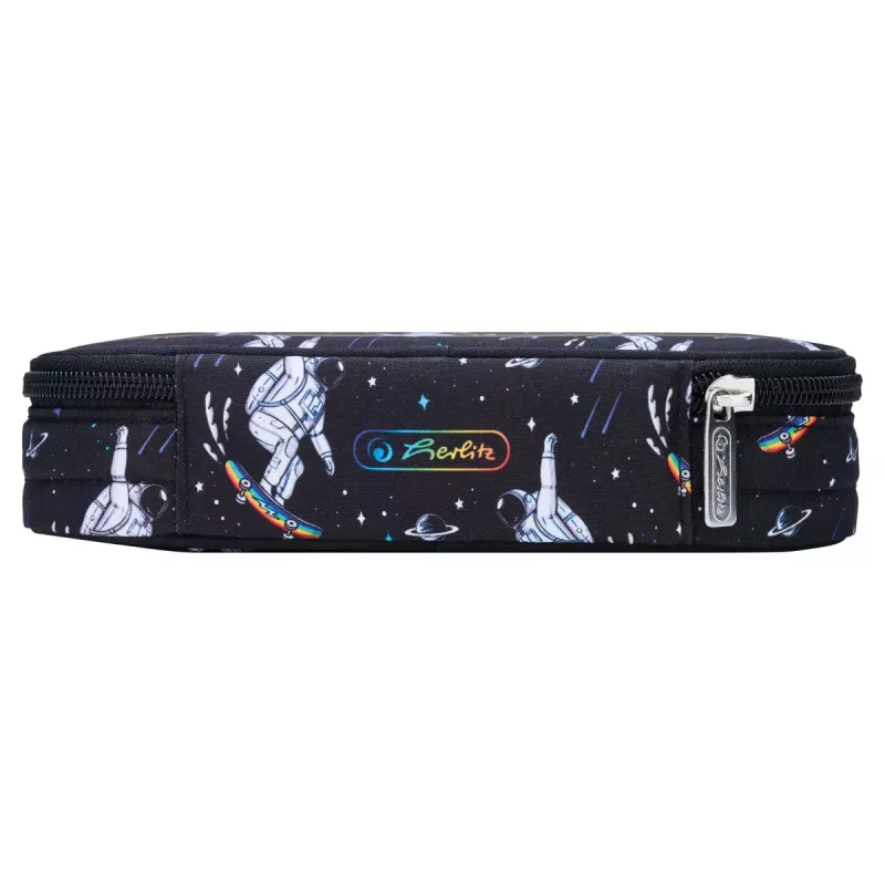 Herlitz Space Skater mäkké peračník polyester tmavomodrá biela