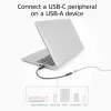 USB adaptér ACT AC7460 konektor USB-A samec na 24-pinový konektor USB-C samica, 20 cm, 5 Gbit/s