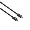 Lindy 1m Thunderbolt 5 kábel, 80Gbit/s, pasívny, konektor, konektor, 1 m, 80 Gbit/s, čierny, nikel
