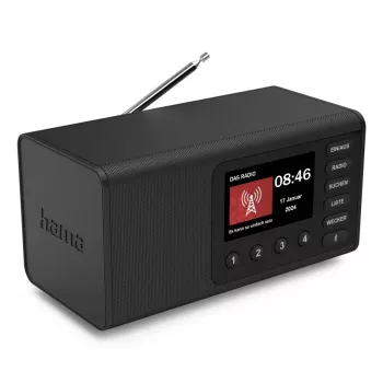 Osobné rádio Hama DR1001 digitálne DAB DAB+ FM 5W TFT displej