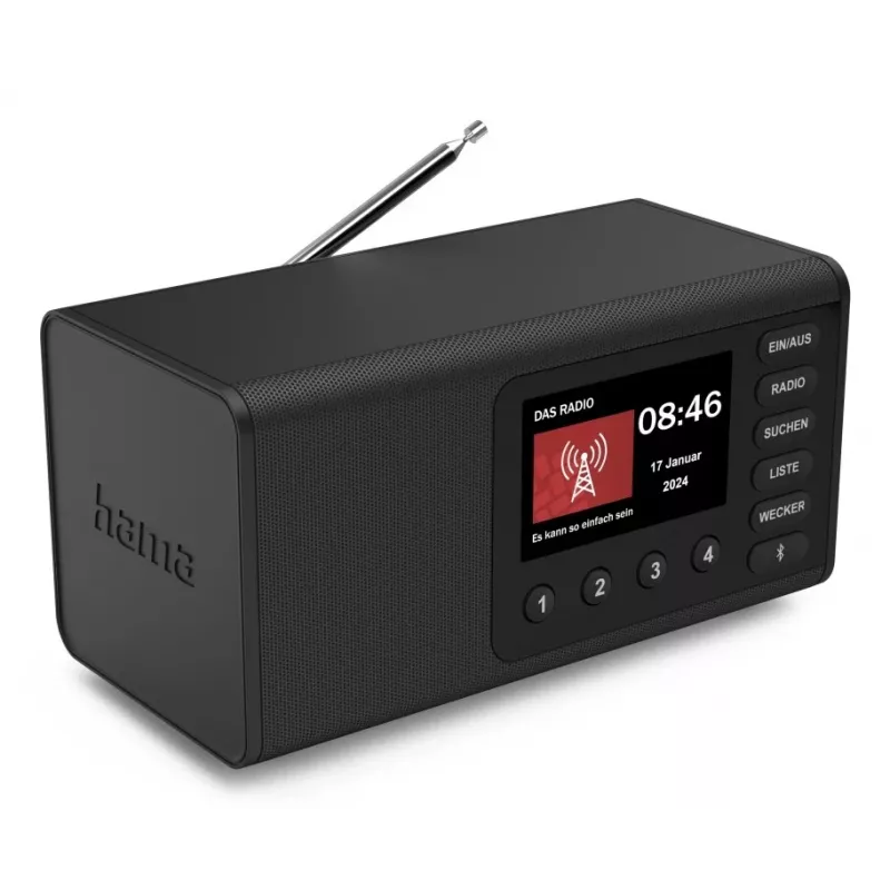 Osobné rádio Hama DR1001 digitálne DAB DAB+ FM 5W TFT displej