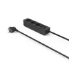 Hama 00223013 predlžovací kábel 1,4 m 3 AC výstupy interiér čierny