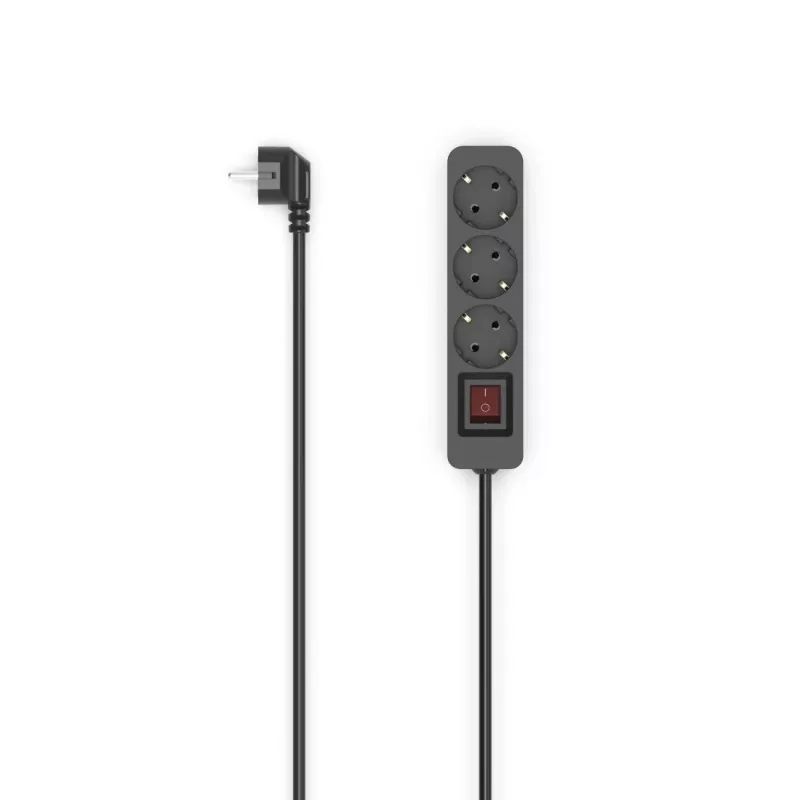 Hama 00223013 predlžovací kábel 1,4 m 3 AC výstupy interiér čierny