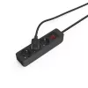 Hama 00223013 predlžovací kábel 1,4 m 3 AC výstupy interiér čierny