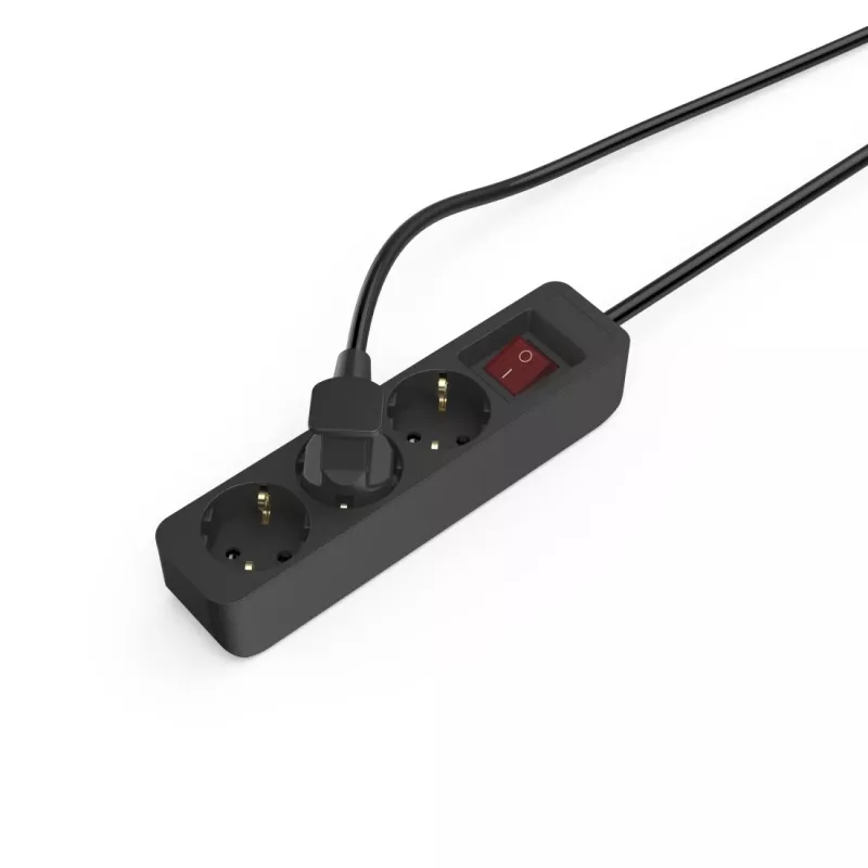 Hama 00223013 predlžovací kábel 1,4 m 3 AC výstupy interiér čierny
