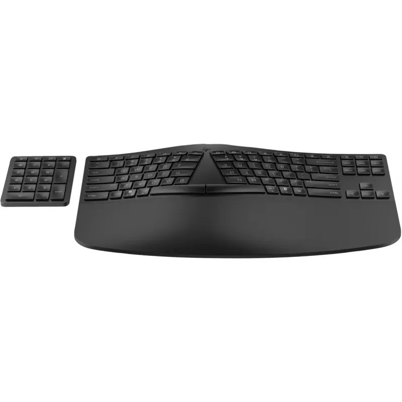 HP 960 Ergonomic Wireless klávesnica Full-size 100% RF Wireless + Bluetooth membránová čierna pre domácnosť