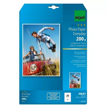Tlačový papier A4 Sigel IP710 Gloss 20 listov biela
