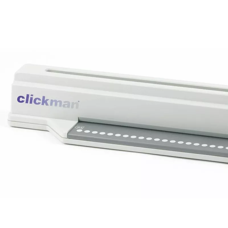 GBC viazací stroj ClickBind ClickMan manuálny viazací stroj, manuálny, 145 listov, sivá, biela